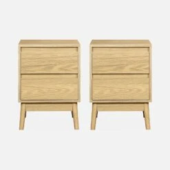 Table De Chevet Effet Bois Deux Tiroirs (lot De 2) -Meubles Boutique iwdbesidex2 6a6881a1cf6d9e928f69a4566ce0d4c8