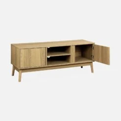 Meuble TV Effet Bois 2 Portes 120 Cm -Meubles Boutique iwdtvstand 5828d232d98697ae25fa7c1e08cc59b2