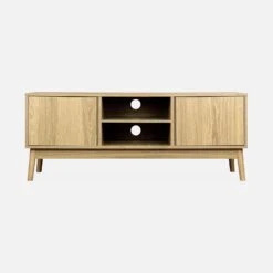 Meuble TV Effet Bois 2 Portes 120 Cm -Meubles Boutique iwdtvstand d4183418b232ac2ab9119b8a22fb50d7