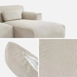 Canapé D'angle Velours Côtelé 2 à 3 Places -Meubles Boutique iwlsofrccrvvbg 1384a8d5a5a4fda058a0dec32eb6b808