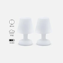 Lampe De Table LED 26cm (lot De 2)