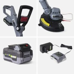 Tondeuse à Gazon à Batterie 20V, 30cm + Débrousailleuse 20V 11 Tondeuse à Gazon à Batterie 20V, 30cm + Débrousailleuse 20V -Meubles Boutique lm30bat20v4gt 5e1c59ed72ef20c3cd6379bb744f8b5d