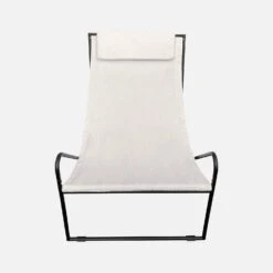 Fauteuil Relax En Toile, Structure Métal (lot De 2) -Meubles Boutique mtrlxkdecrux2 fc0fa1a9e57de951dab4898701a85748