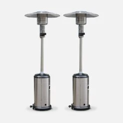 Lot De 2 Parasols Chauffants Gaz 12,5kW