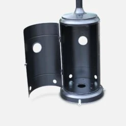 Parasol Chauffant Gaz 12,5kW Couleur : Noir -Meubles Boutique pc1204bk b73211ed056dbbd27457e1d894f746b6