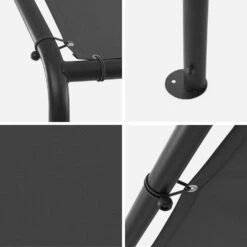 Tonnelle 3x4m Avec Toiture Couleur : Anthracite -Meubles Boutique pgcp3x4at 07d999e0442cb43d7030ae7f1f2fc7be