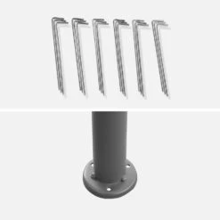 Tonnelle 3x4 M Avec Rideaux Couleur : Gris -Meubles Boutique pgskd3x4gy 29073f12b8b96b6dea2cf856e14b10e6