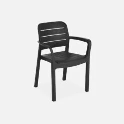 Table De Jardin Modulable Résine + 8 Chaises Empilables -Meubles Boutique plk150x2tr8bk 14fb0774ac1ce638c3662328a6716ea5