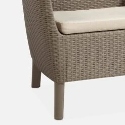 Salon De Jardin Imitation Rotin 4 Places Couleur : Cappuccino / Sable 9 Salon De Jardin Imitation Rotin 4 Places Couleur : Cappuccino / Sable -Meubles Boutique plk3109cpsd b7a3cde5f5359d90763b6a50f46c13e0