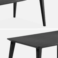 Table De Jardin Extensible Résine De Synthèse 6 à 10 Places Couleur : Graphite -Meubles Boutique plktbl240bk a4e7ef21881f40c50888530ad9ce750c