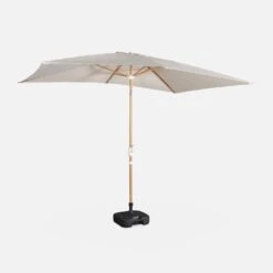 Parasol Rectangulaire 2x3m, Mât Effet Bois Couleur : Sable -Meubles Boutique pu2x3wdsand c90c42456ca6b8a52a12247d0a32bffa