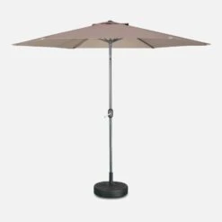 Parasol Rond 3m Couleur : Taupe -Meubles Boutique pu300bn f54e0f9e3e5f0b5a11003e86e31c5af0