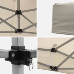 Tonnelle Pliante 3x3 M -Meubles Boutique pug3x3sand fcb446687b6a05462b90e4c45349ffe1