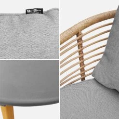 Salon De Jardin Bas Résine Tressée Effet Rotin 2 Places Couleur : Gris Chiné -Meubles Boutique rawarmtx2gy f362c98881aadb0ebfc95f2a23c2d909