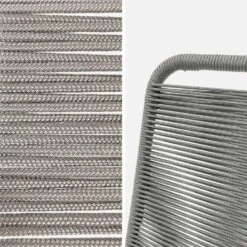 Chaise Jardin En Corde Empilable (lot De 2) Couleur : Gris Clair -Meubles Boutique ropechrx2lgy ab2c7a0277bc097de40a4c315a831a89
