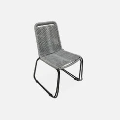 Chaise Jardin En Corde Empilable (lot De 2) Couleur : Gris Clair -Meubles Boutique ropechrx2lgy ed2090622bc5ddfe98e6686936f5ced7