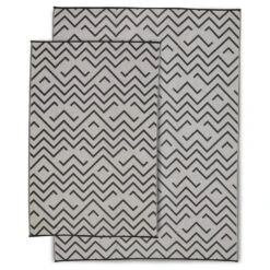 Tapis Extérieur Rectangulaire Motif Vagues -Meubles Boutique tapis d exterieur 180x270cm sydney rectangulaire motif vagues noir beige 6e4f0c99d170dcc9a8431703ff3f3046