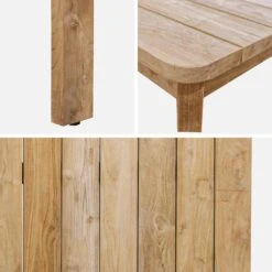 Table à Manger En Teck Recyclé 220cm + 6 Chaises Et 2 Fauteuils En Rotin Couleur : Noir 10 Table à Manger En Teck Recyclé 220cm + 6 Chaises Et 2 Fauteuils En Rotin Couleur : Noir -Meubles Boutique tk220r8bk 226f45dea8da9954e22e0cdbe11a3d38