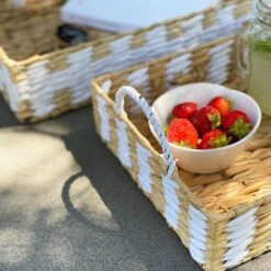 Plateau Avec Poignées Paille Tressée (lot De 2) 9 Plateau Avec Poignées Paille Tressée (lot De 2) -Meubles Boutique trayx2natwh 508e8de98771709104f4eb8e98f345e1