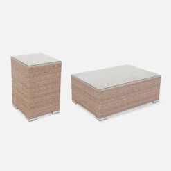 Salon De Jardin Résine Tressée 8 à 10 Places Couleur : Beige / Beige -Meubles Boutique w001natbg 233f9bccd45293d416d6d6e35b33c0c8