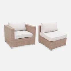Salon De Jardin Résine Tressée 8 à 10 Places Couleur : Beige / Beige -Meubles Boutique w001natbg dd9dcba60a6fe318685c96ebebd87d16