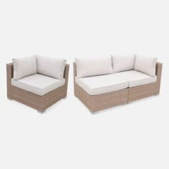 Salon De Jardin Résine Tressée 12 à 14 Places Couleur : Beige / Beige -Meubles Boutique w002xlnatbg 3c954c651af2b08420c288c64f990185