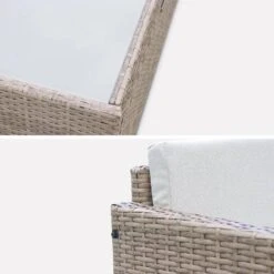 Salon De Jardin Résine Tressée 4 Places Couleur : Naturel / Beige 13 Salon De Jardin Résine Tressée 4 Places Couleur : Naturel / Beige -Meubles Boutique wk3101lqnatbg a21fbe7c0a5f82511e210ab0812a3e2d