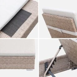 Bain De Soleil Résine Tressée, Polyester, Multi Positions -Meubles Boutique wkdlgenatbg 1519a1ed98c7a2745f7a27785b350483