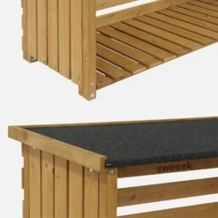 Abri Bûches 120x45x120cm,bois -Meubles Boutique ws120lbn 8b6f97269cd32e354639d9e602c5739d