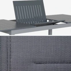 Table De Jardin Extensible Aluminium, 8 Chaises Couleur : Gris / Gris Foncé 12 Table De Jardin Extensible Aluminium, 8 Chaises Couleur : Gris / Gris Foncé -Meubles Boutique xtsaf245r8at d60edadfbaff0b2e30b72afad518e2ad