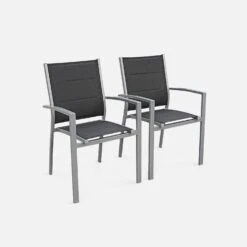 Table De Jardin Extensible Aluminium, 6 Chaises Couleur : Gris / Gris Foncé -Meubles Boutique xtsafm210r6at a0c17e0c9ef6f833139147b7680c54d2